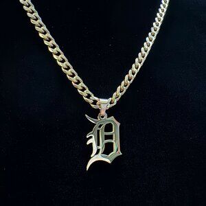 Detroit Tigers Necklace - 5mm Cuban - 22" Cuban Chain - MLB - Baseball